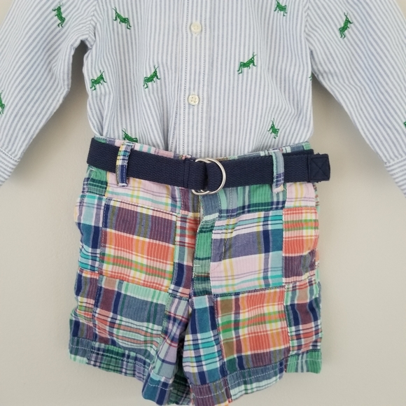 Ralph Lauren Kid's 3 pc Outfit Frog Design 12 m - Picture 7 of 8